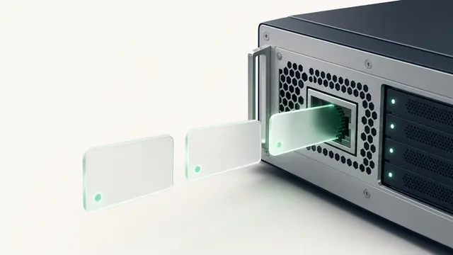 Address tokens sliding into a server’s network port